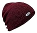 Brooklyn Athletics Unisex-Adults Knit Marl Cuffed Slouchy Beanie Hat Cap, Burgundy Marl, One Size