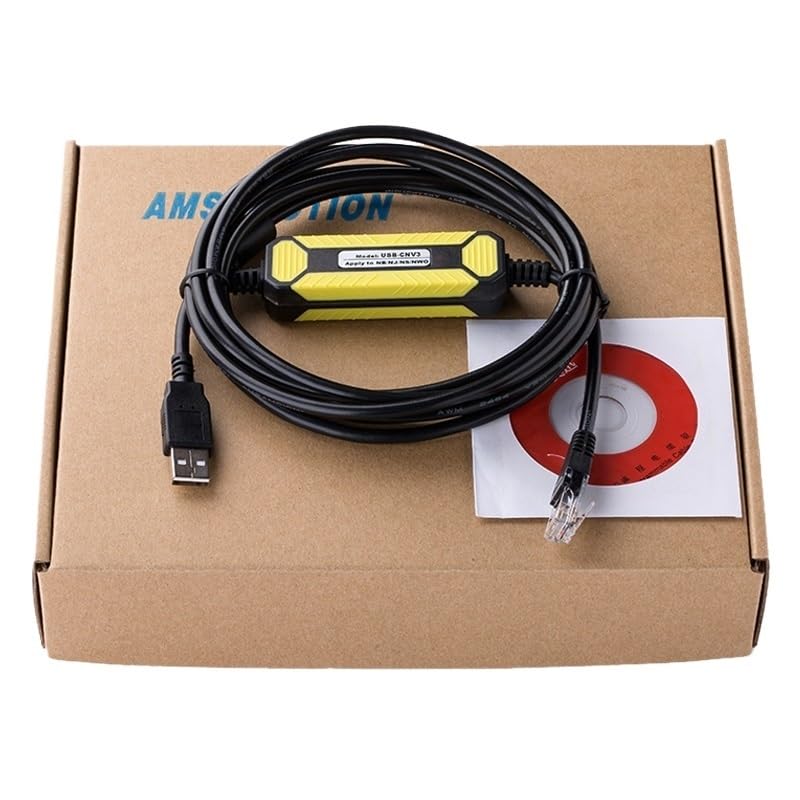 Suitable for NB/NJ/NS/NW0 Series Programming Cable USB-CNV3 Data Download line Communication line(Moisture and dustproof)