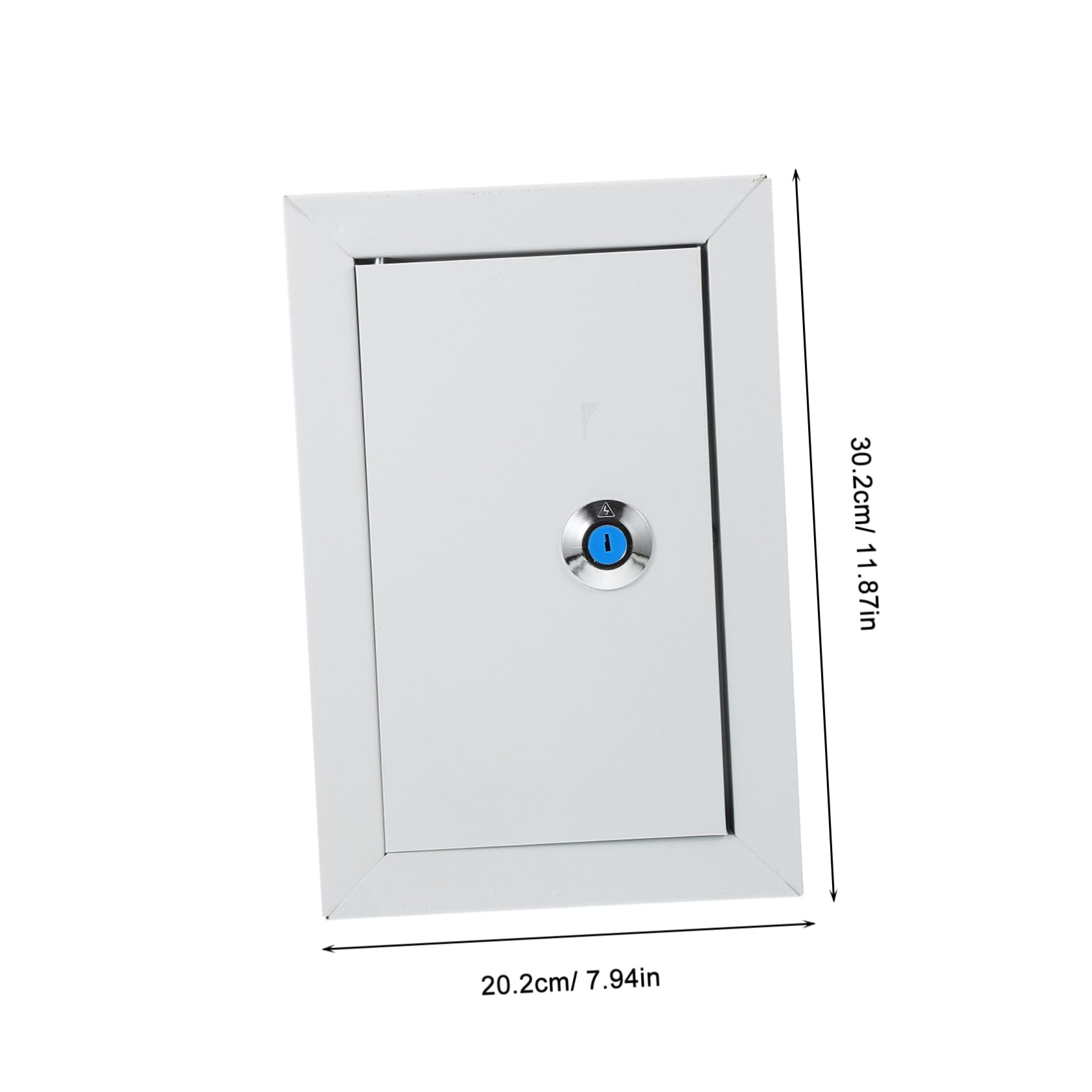 Scatola Elettrica da Parete in Ferro Bianco Protezione per Distribuzione Elettrica, Funzionamento Sicuro e Collegamento Rapido per Interni e Uffici