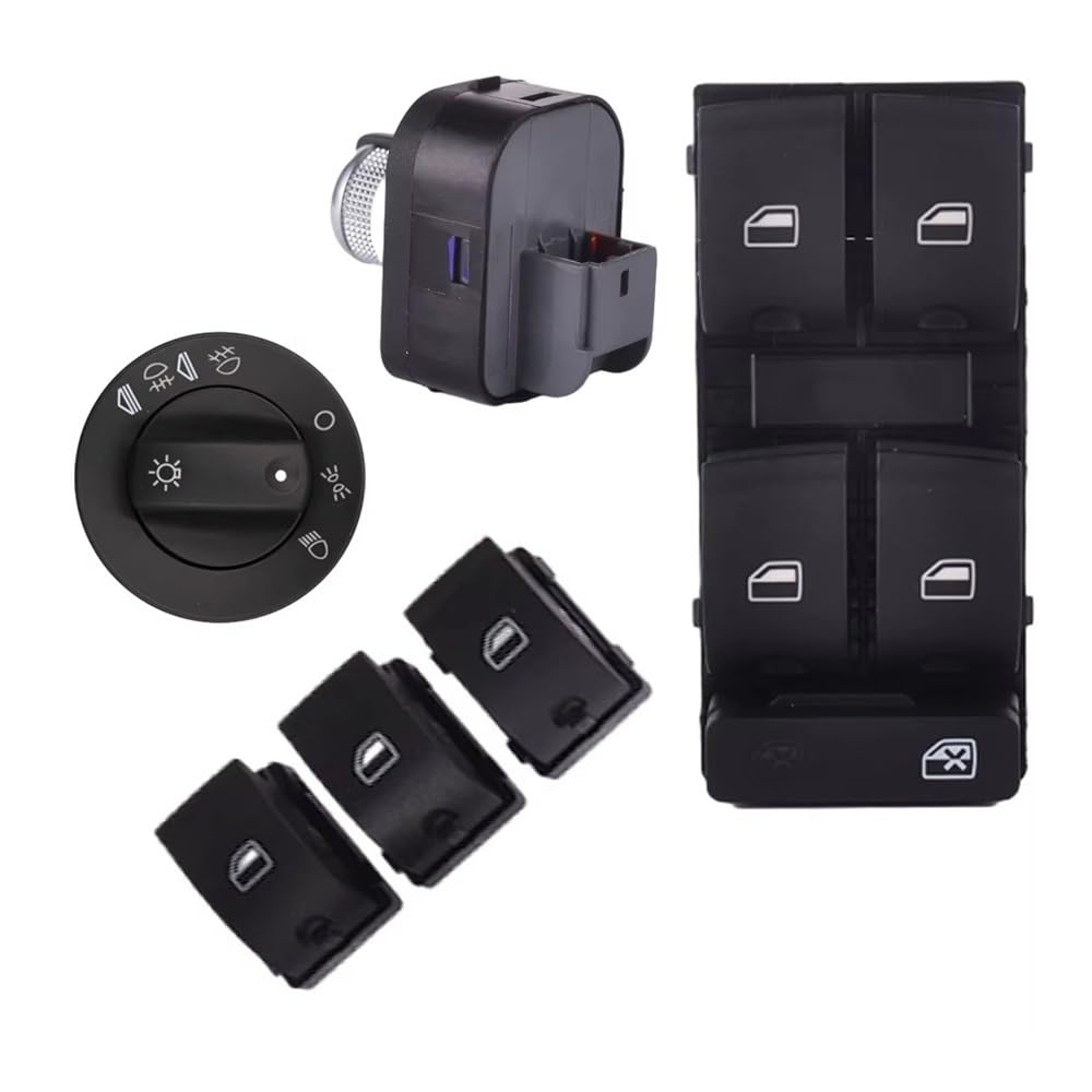 Bouton de commande de phares et lève-vitre Audi A4 pour remplacer les plastiques collants - 7