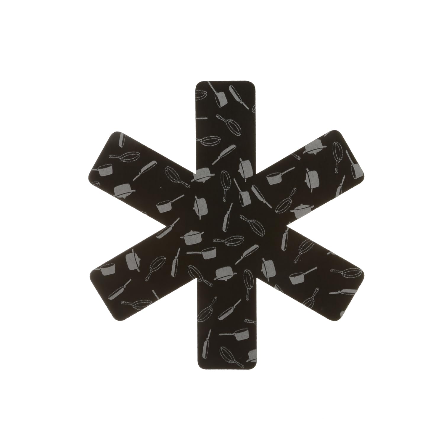 TURBO PRODUKTE Set 9 Protezioni In Feltro Per Pentole E Padelle - 38 Cm - Antigraffio Impilabili - Nero