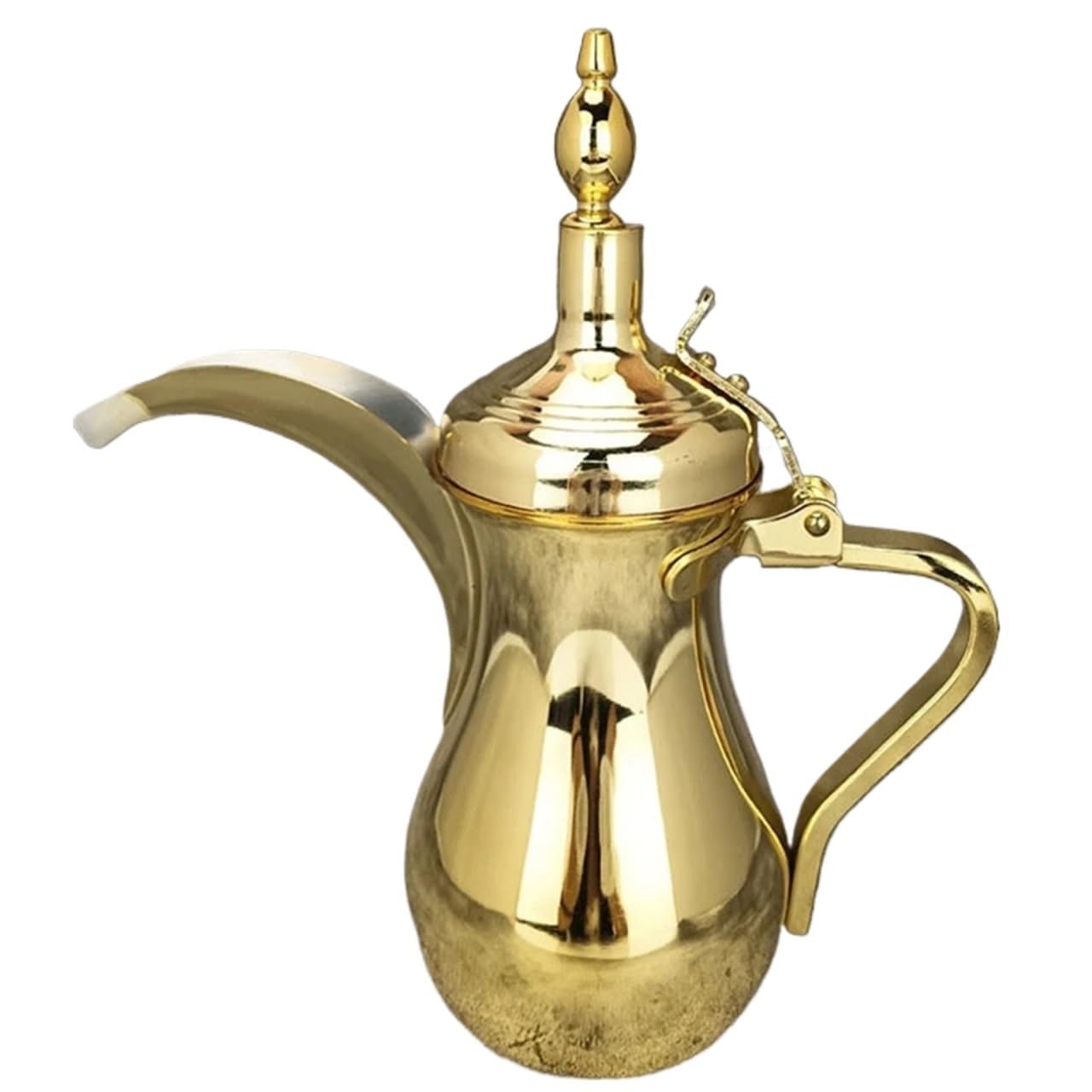 QAUUCP 500/700ML Arabic Coffee Kettle, Golden Silver Pots, Narrow Teapot, Long-mouthed Tea, Portable Maker