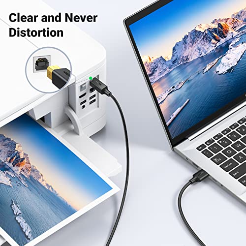 Ugreen Usb Printer Cable - Usb A To B Cable, 2.0 Usb B Cable High-Speed Printer Cord Compatible With Hp, Canon, Brother, Samsung, Dell, Epson, Lexmark, Xerox, Piano, Dac, And More 5 Ft #TOP4