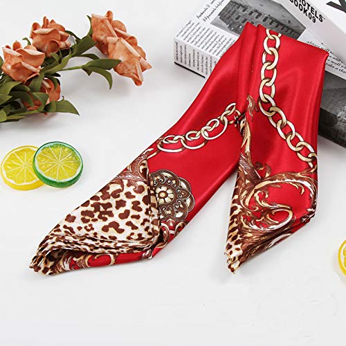 Silk Like Scarf Neck Scarves Women’s Large Square Satin Hair Scarf 35 x 35 inches4