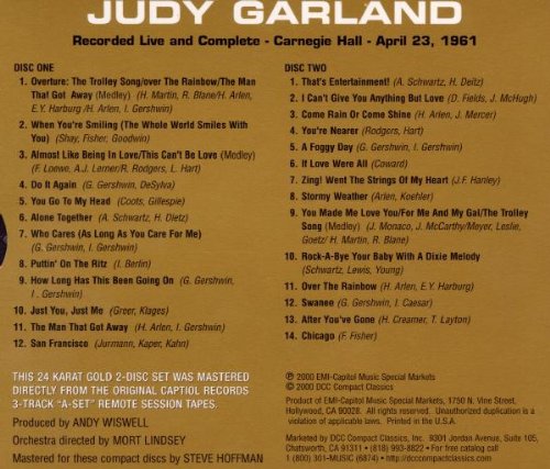 Judy At Carnegie Hall