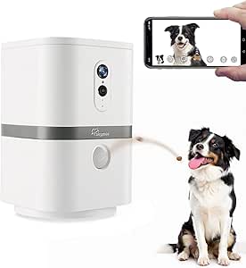 SKYMEE Petalk AI II Dog Camera Automatic Treat Dispenser, 5G WiFi Pet Camera with 180° Pan Full-Room View asin的图片