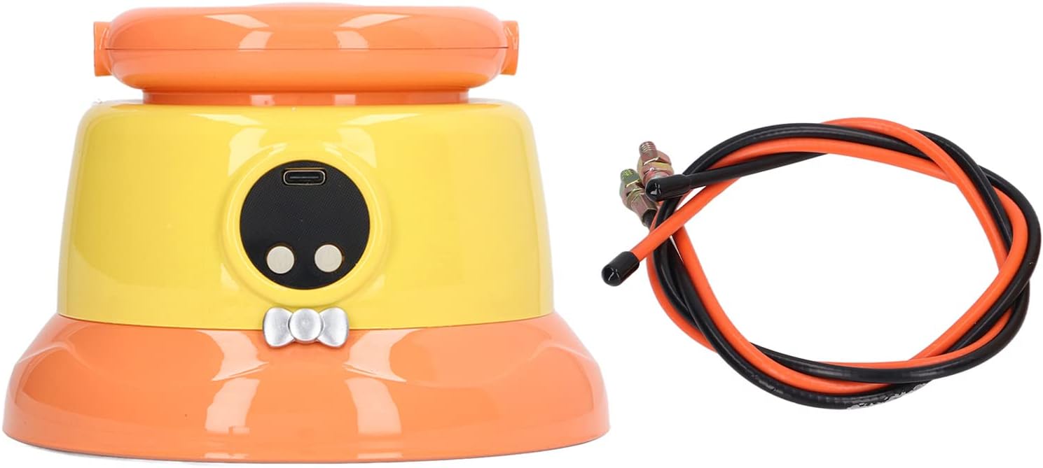 Smart Jump Rope Machine, 10 Gear Speed Multi Player Interactive Electric Skipping Machine Rechargeable Electronic Fitness Jump Rope with Remote Control for Home Gym Etc (Yellow)