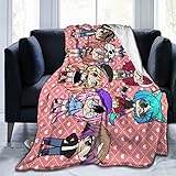DHOUTSL Blanket, Gacha Game Life Anime Flannel Throw Blankets for Bedroom Living Room Sofa Soft Bed Blankets 40'x30'