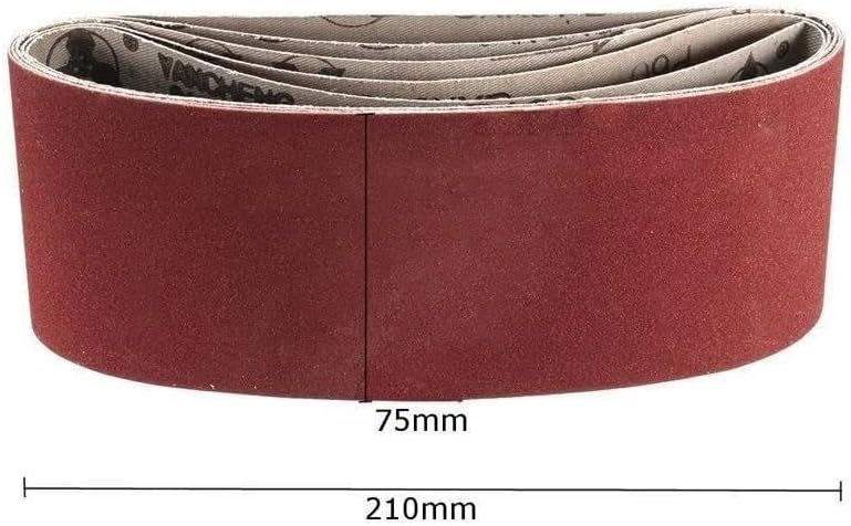 Sandpaper Sanding belts,sandblasting tools,10Pcs 75x457mm Sanding Belts Abrasive Screen Band P40 - P1000 for Wood Soft Metal Grinding Polishing Belt(800#)