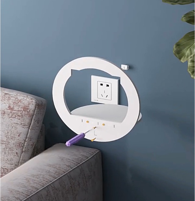 LEcylankEr Set Di 3 Mensole Da Parete In PVC, 29 X 29 X 18 Cm, Pratiche