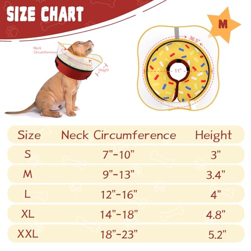 Image of Elevated Inflatable Dog Cone Collar Alternative After Surgery, Dog Donut Collar, Soft Pet Cone to Stop Licking for Small Medium Large Dogs
