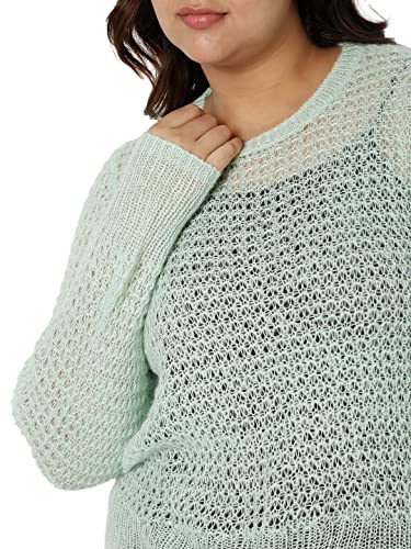 Image of Vero Moda Curve Women's Acrylic Round Neck Pullover