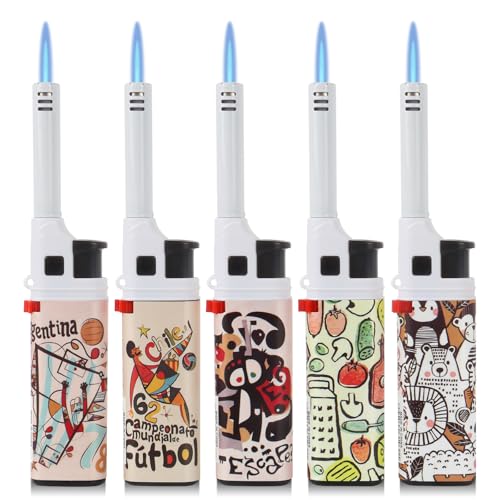 Encendedor a gas para cocina resistente al viento, pack 5 miniatura 1