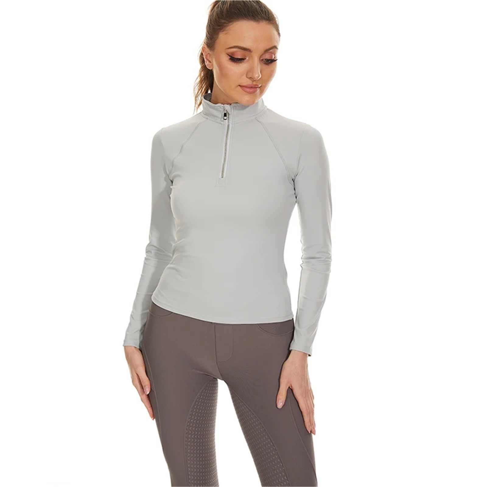 Mallas De EquitacióN Pantalones deportivos de equitación con asiento completo for mujer, mallas ecuestres, ropa invierno