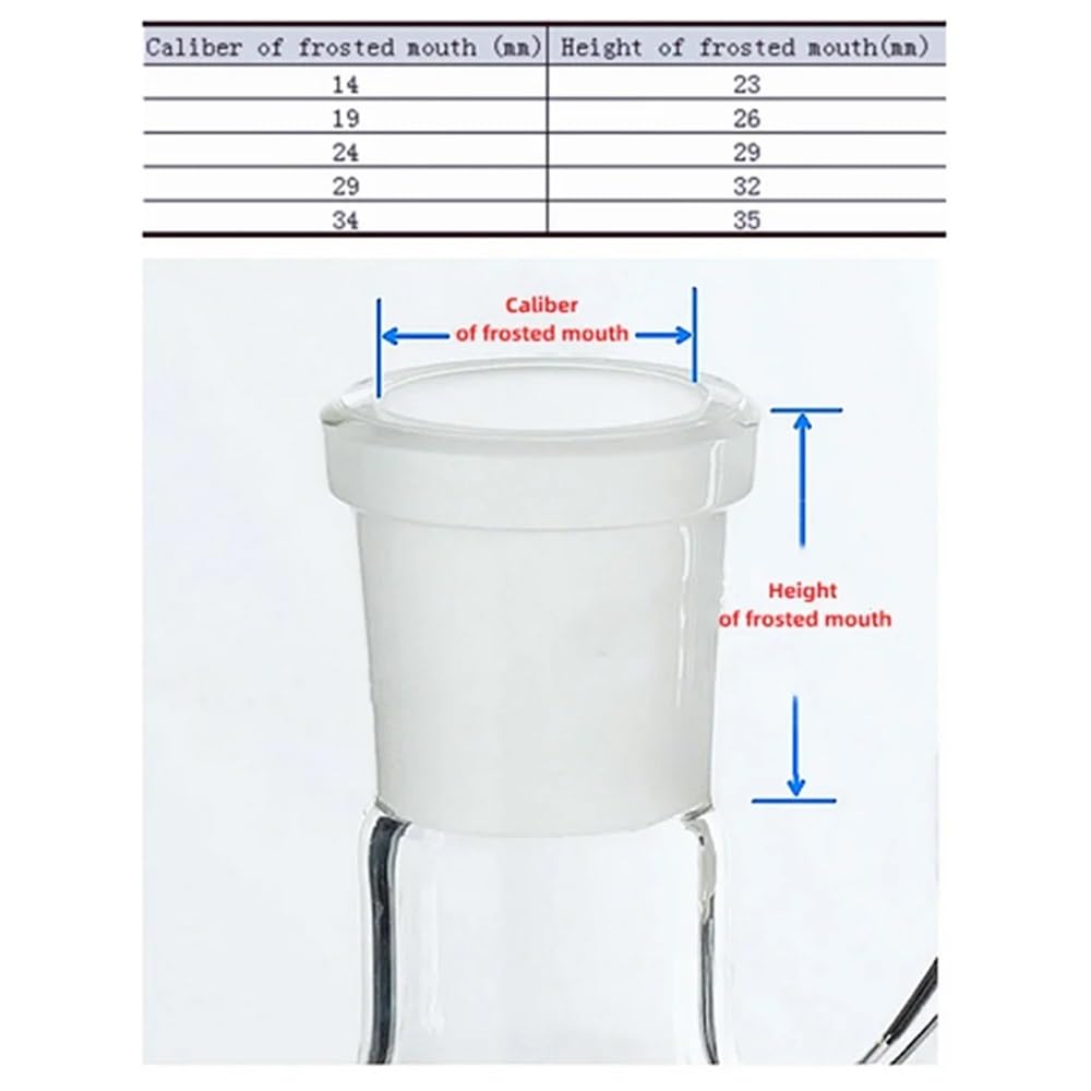 1 STÜCKE 25 ml Bis 2000 ml Glas Vakuum Schleifen Mund Saugflasche Labor Flasche Mit Oberen Düse(500ml caliber24)