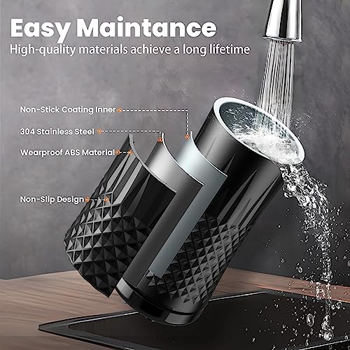 HAPPHOOH Milchaufschäumer Elektrisch, 4-in-1 Milchschäumer für Heißen & Kalten Schnell Milchschaum, 240...