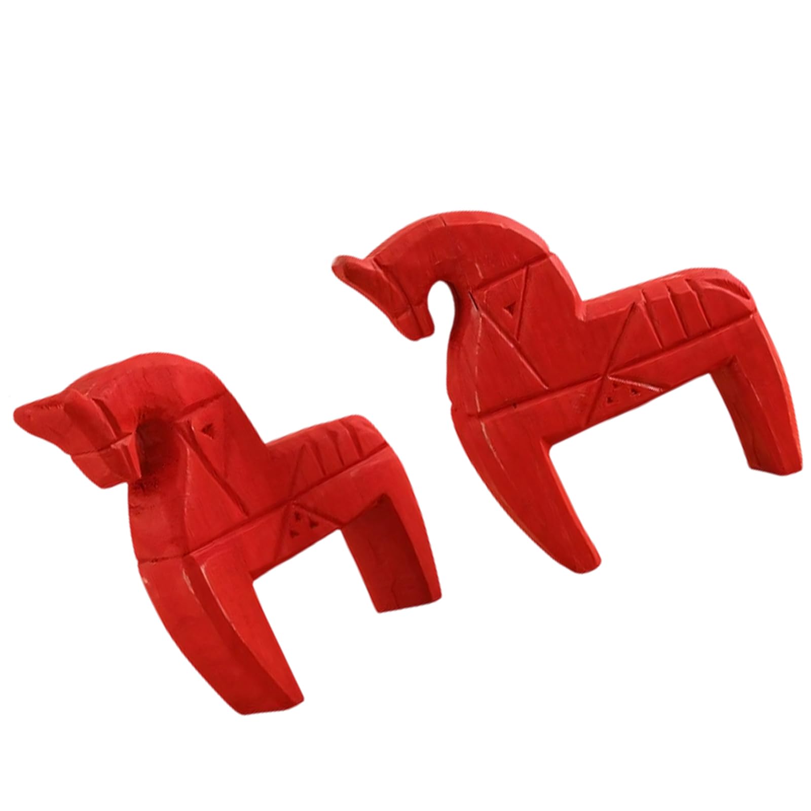 Wooden Horse Statues Decorative Animal Figurines Sculptures Desktop Ornament for Offices Home Table Centerpieces Gift Decorative Ornament
