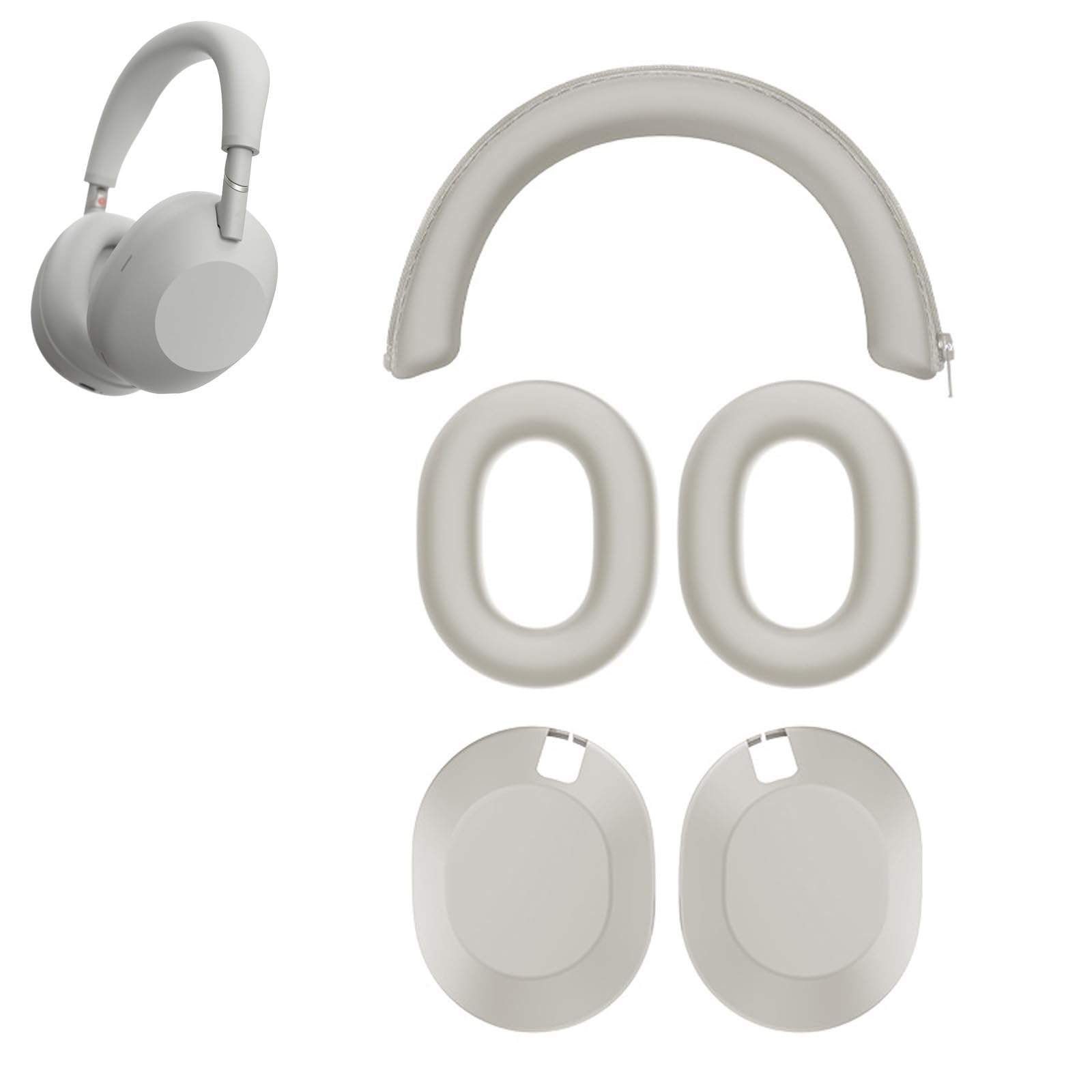 【美品】SONY WH-1000XM6 ホワイト ケース Amazon.com: for Sony WH-1000XM6 Case Cover, 3 Sets Silicone