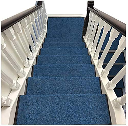 Stair Treads Mats Stair Carpet Pads, Anti-slip Soundproof Soft Stair Carpet Home Stair Mat Stair Tread, B-pack of 5, 90x24cm