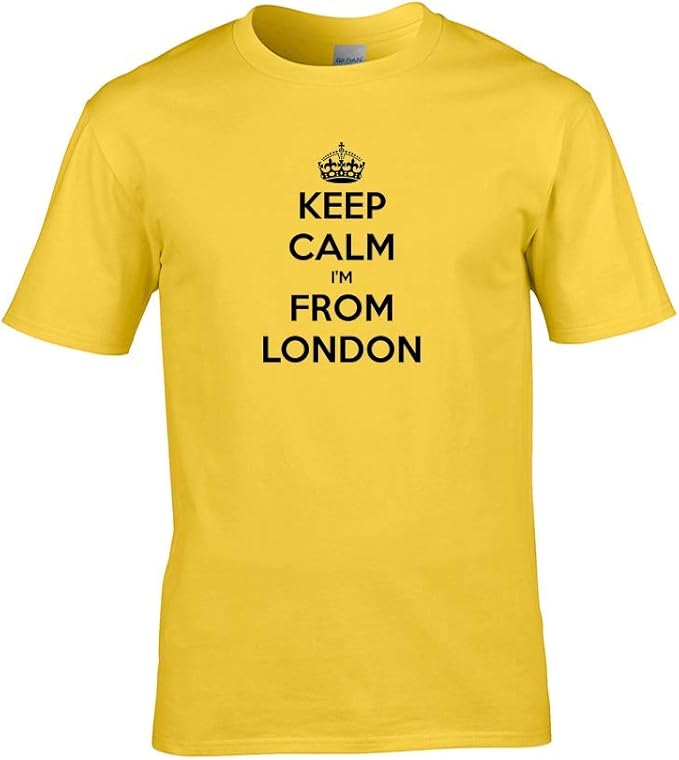 Playera para niño con texto en inglés "Keep Calm I'm from London" WW2 Amazon.es Ropa