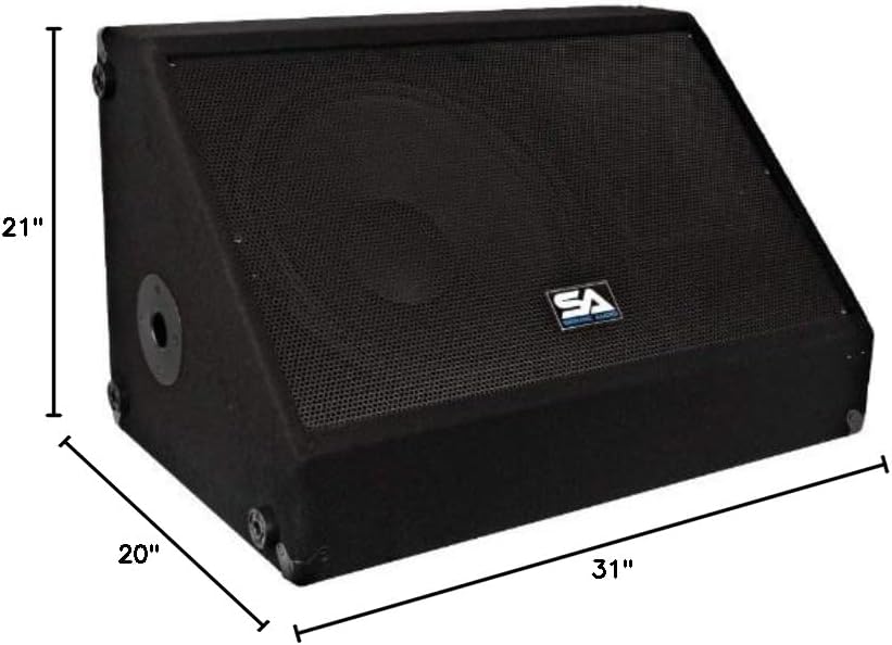 Seismic Audio - Pair of 15" 700 Watts Floor Monitors Studio, Stage, or Floor use - PA/DJ Speakers - Image 9