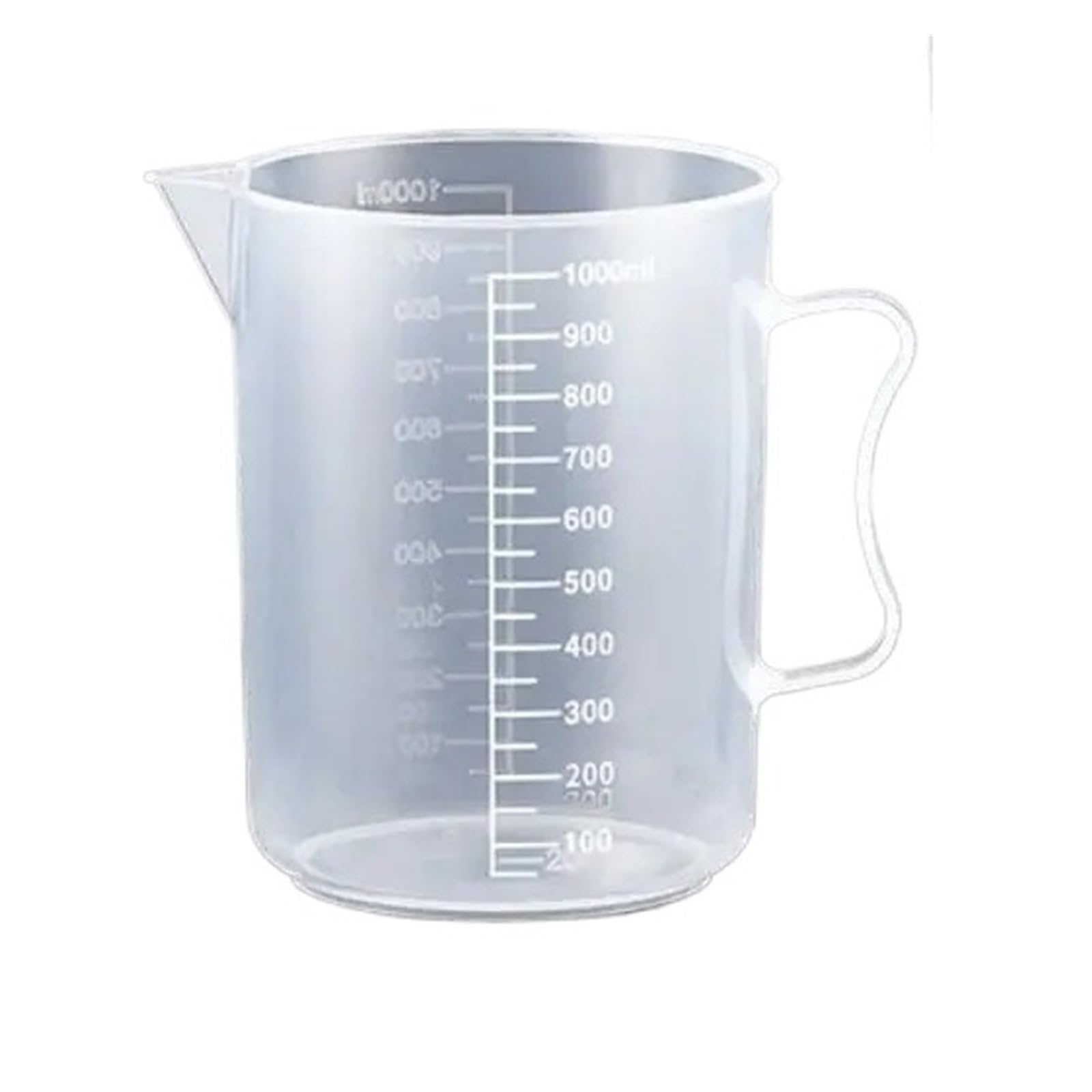 Vaso medidor graduado transparente de plástico con escala, vaso de laboratorio de gran capacidad con tapa, vaso mezclador transparente for cocina y repostería.(5000ml)