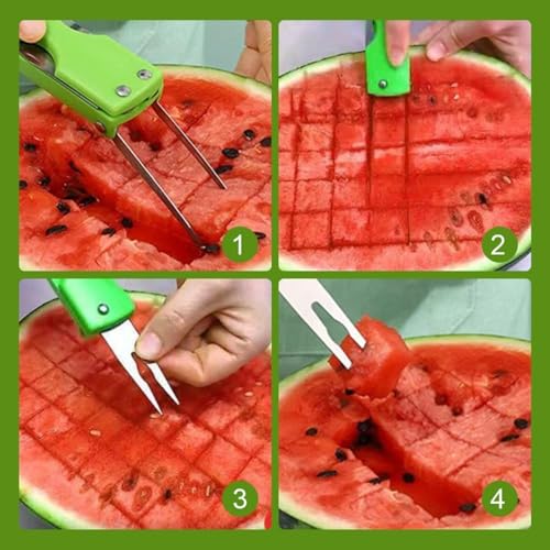 Cortador 3 en 1 para Sandía con Cuchilla Acero Inoxidable miniatura 4
