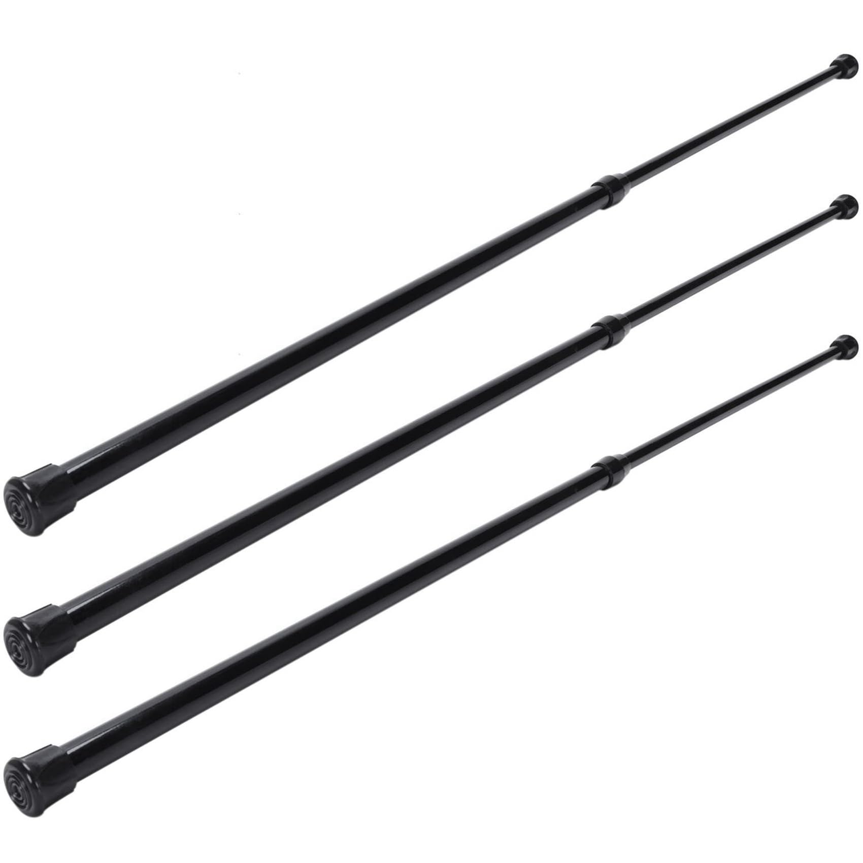 Hndhbfgrt 3X Spring Extendable Loaded Curtain Rail Pole Telescopic Bath Window Tension Rod,40-70cm