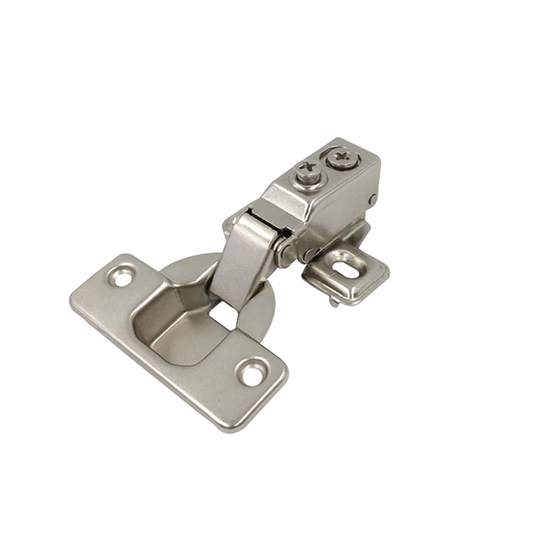 LIKERAINY 95 Deg Pełna Nakładane Zawias Ramowy 35mm z Amortyzatorem Hydraulicznym do Drzwi Szafy Kompaktowe z Miękkim Domykaniem Krótkie Mini Zawiasy 8 pcs
