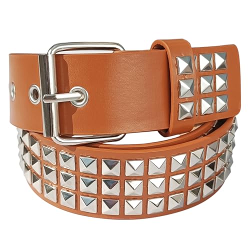 Punk Rock Stud Pyramid Belt, Studded Belt for Women's Gothic Clothing