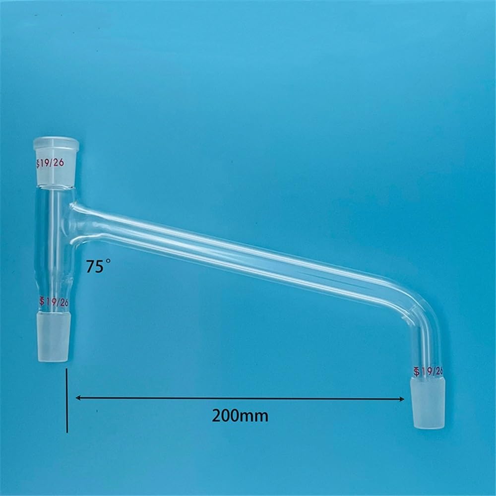 3-drożny szklany adapter do destylacji, szkło laboratoryjne z główką malejącą, 14/23, 19/26, 24/29, 29/32 sprzęt laboratoryjny