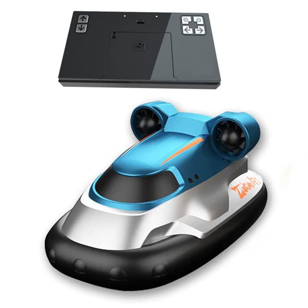 QIYHBVR Mini RC Boat Ship 2.4G Remote Control Hovercraft Charging Waterproof Crash Resistant RC Racing Boats Kids Water Swimming Pool Toy