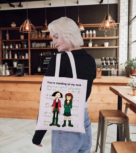 G2TUP Daria 90s TV Show Tote Bag Sister Fans Gift You're Standing On My Neck Daria Shoulder Bag Jane & Trent Merch3