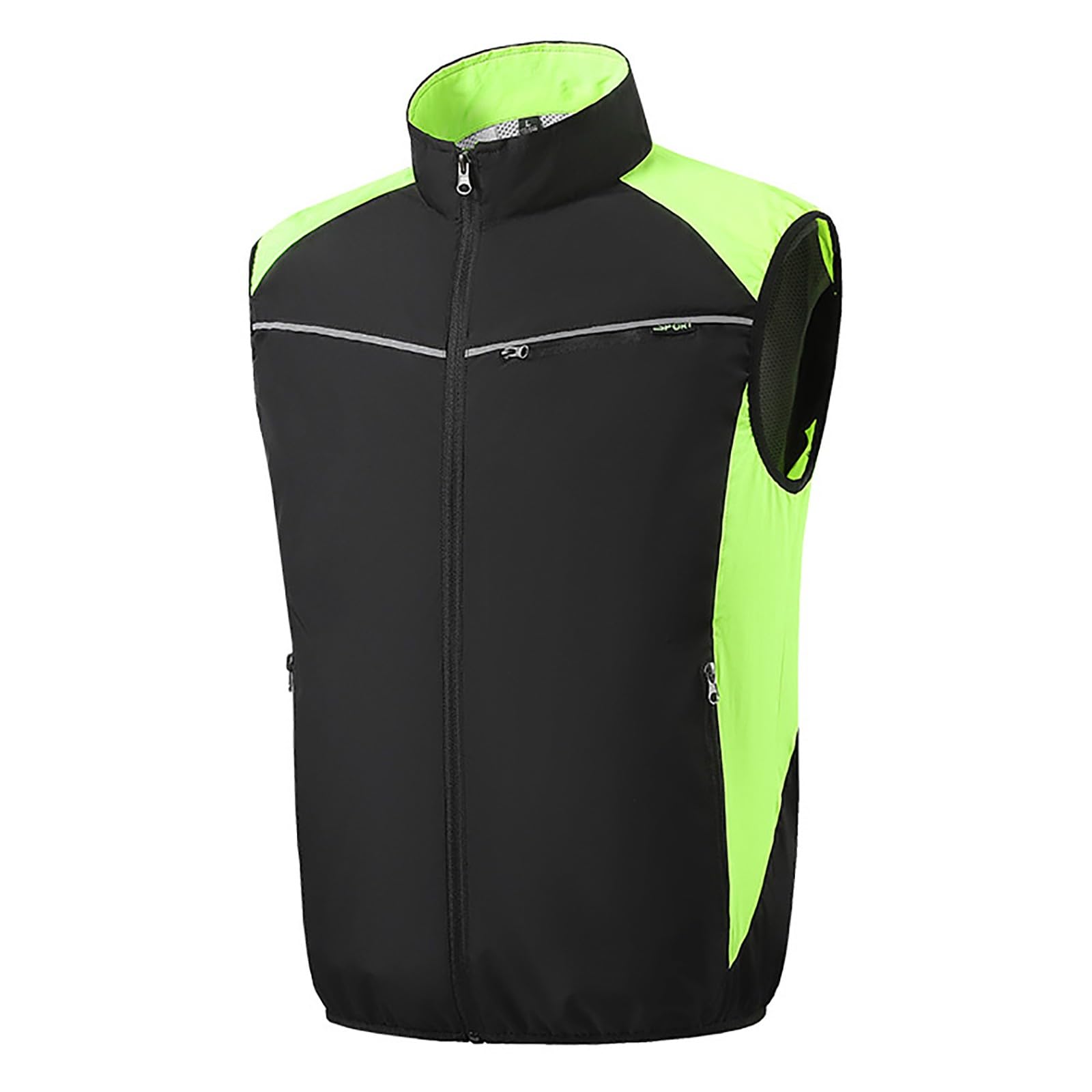 Débardeur Sexy Homme Musculation Maillot De Corps Manche Longue sans Manches Respirant Confortable Musculaire Décontracté Entraînement à Fermeture Éclair Coupe Slim Athlétique Extensible pour Été