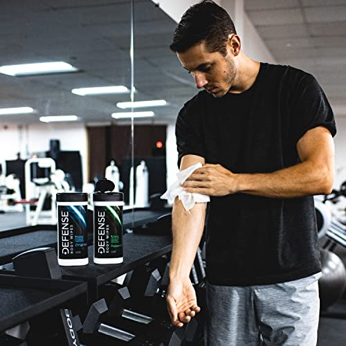 Defense Soap All Natural Body Wipes 2PK with Tea Tree Oil | Wrestling, Combat, Camping, Gym, Post Workout Shower Wipes for Men and Women. 40 Count (Pack of 2) - Thumbnail 5