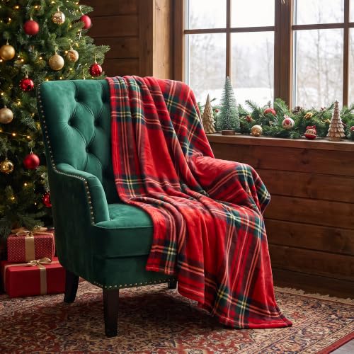 LOSIVISHE Christmas Fleece Blanket Holiday Throw for Sofa Bed Home Decor - image 1