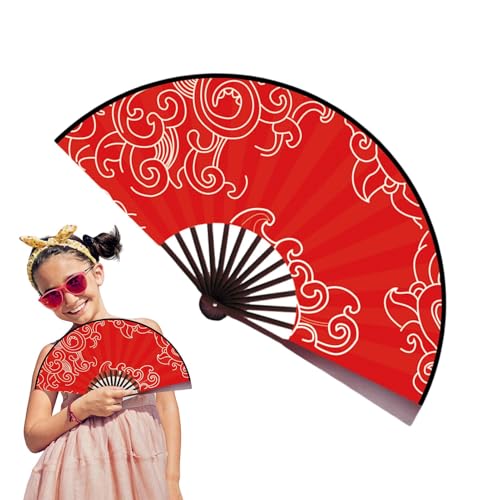 Ventilatore a mano pieghevole, pieghevole, ventilatore a mano pieghevole,Proprietà cosplay Fan CLACK - Strumenti di raffreddamento del clima caldo, accessori per giochi di ruolo cinesi vintage