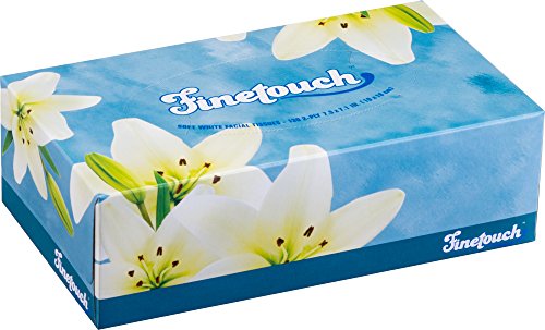 Finetouch Soft Facial Tissues 2 Ply Box Of 130 Pack Of 6 (780 Facial Tissues Toatal) Family Pack (6) Design May Vary #TOP3