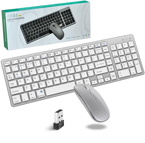 Combo teclado y ratón inalámbrico multidispositivo con conexión dual Bluetooth y 2.4GHz
