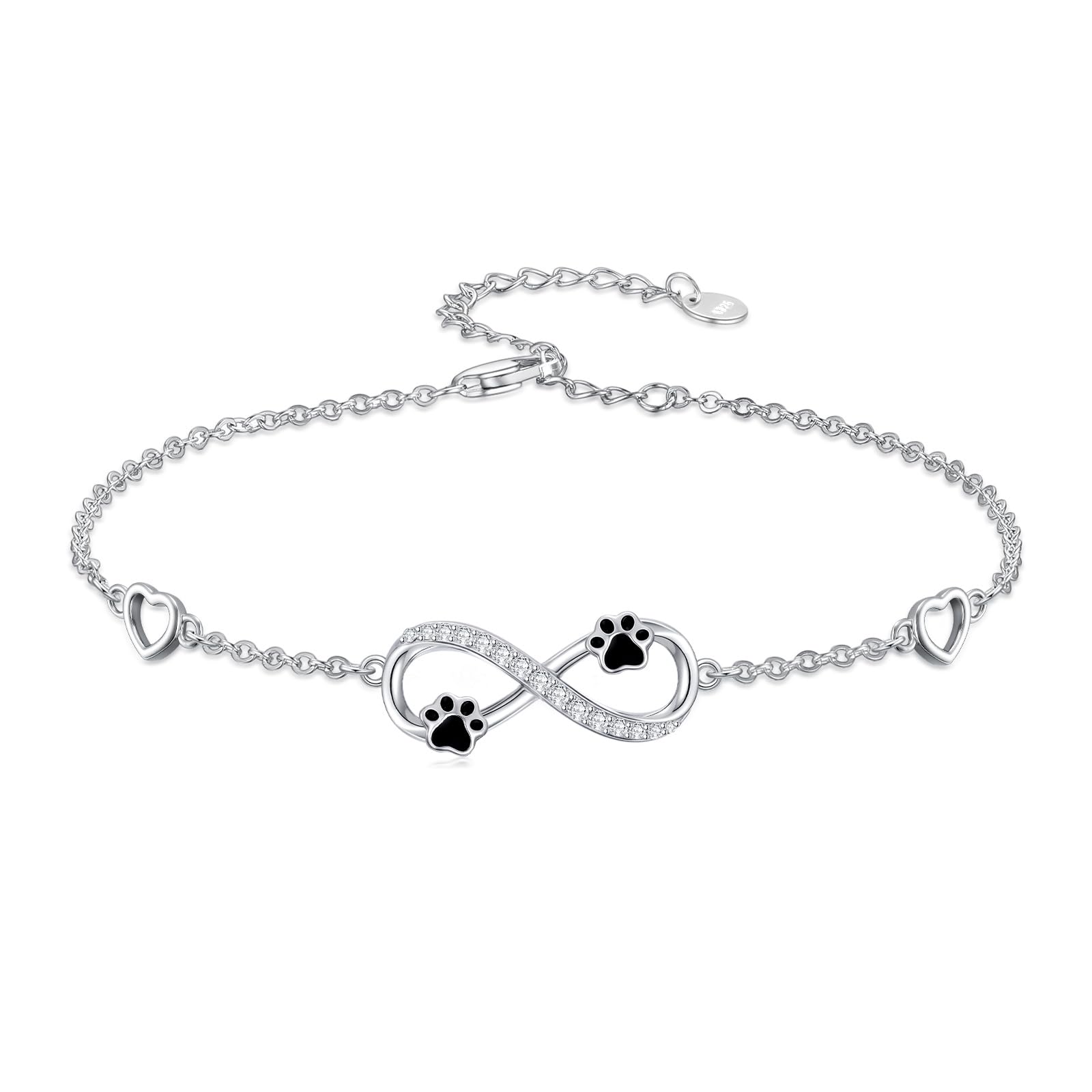 925 Sterling Silver Layered Ankle Bracelets for Women Jewelry Gifts
