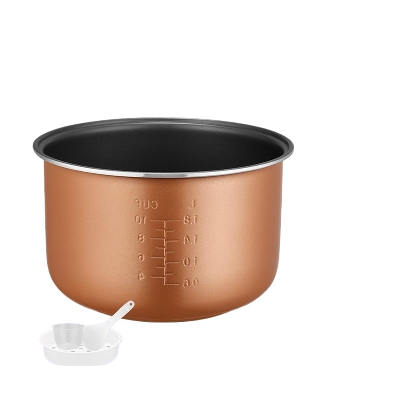Recipiente Multicocina De 5 L Con Forma De Repuesto, Accesorio Universal For Cocinar Al Vapor, Cuchara Y Taza Medidora