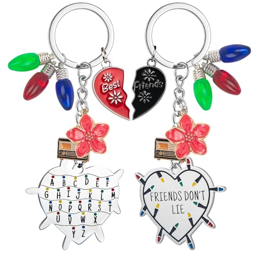 foci cozi Matching Keychains for 2 Best Friends - Stranger