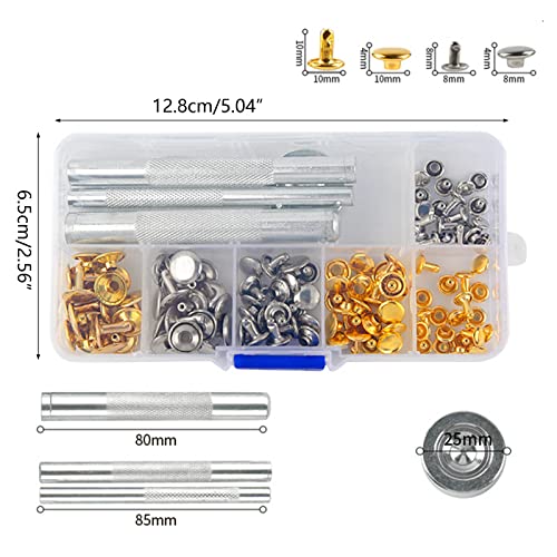 Boutons-pression à coudre en métal pour la couture créative - 5