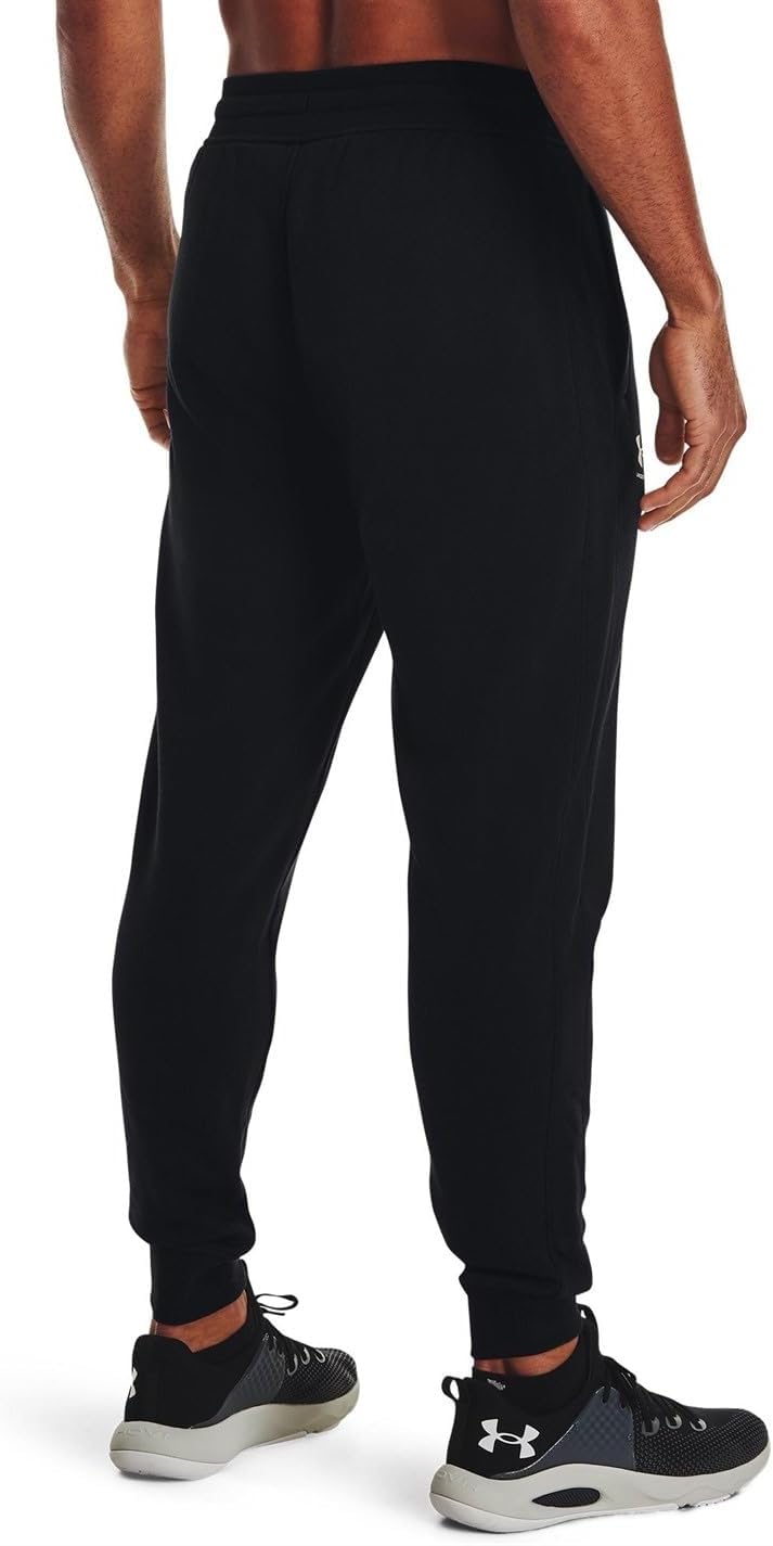 Under Armour Men's Rival Jogger Fleece Pants 1366727 (Black 001, Medium) - Image 3