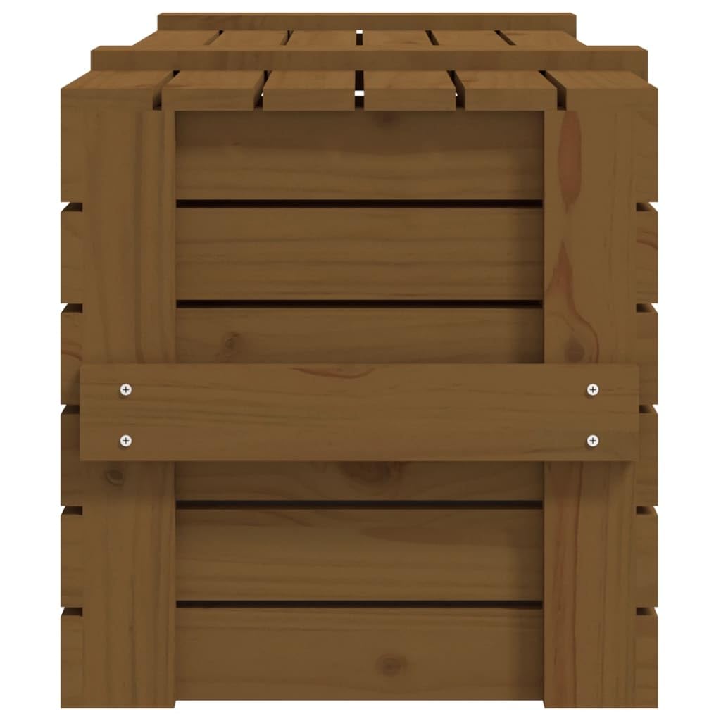 Generico Caja de almacenamiento de madera maciza de pino, marrón ámbar, 91 x 40,5 x 42 cm, baúl con tapa para organizar alfombras y cojines