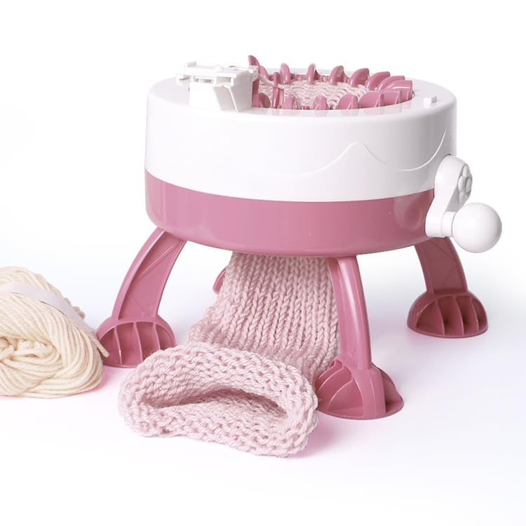 Primechoice 22-Needle Smart Knitting Machine | Rotating Double Loom Knitting Board for DIY Wool Projects | Hand Crank Weaving Tool for Adults & Kids (Knitting Toy for Beginners) (Multicolor) 2