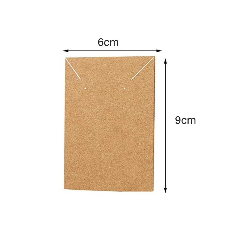 100 Cartellini Kraft Per Orecchini Con 100 Sacchetti Trasparenti - 9.9x7.9cm, Per Gioielli - Foto 12