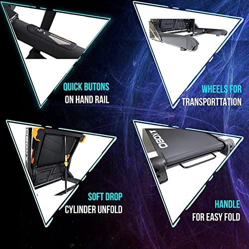 Image of Kobo 2.5 HP - 5 HP Peak DC Motorised Treadmill for Home Use with Bluetooth Connectivity APP