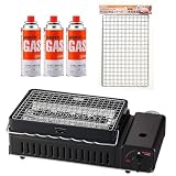 【セット買い】イワタニ Iwatani 岩谷 炉ばた焼器 炙りや2 CB-ABR-2 + 炙りやシリーズ専用 焼網 (2枚入) + カセットガス CB缶 3P セット