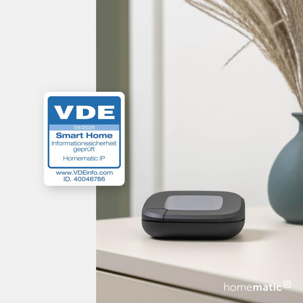 Homematic IP Bewässerungsaktor+ Access Point 2, Smart Home, Sieger der Stiftung Warentest 05/2026, mit App steuerbar, intelligente Gartenbewässerung, smarter Bewässerungscomputer, anthrazit, 162114A0